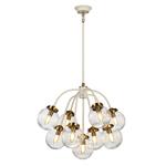 Multi-Arm 9 Light Cream Finished Glass Shades DL-COSMOS9