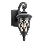 Outdoor Wall Lantern IP44 rated Textured Black Finish KL-ADMIRALS-COVE-S