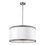Pave Polished Nickel 3 Light Ceiling pendant FE-PAVE-P-M
