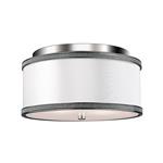 Pave Polished Nickel Semi-Flush Ceiling Fitting FE-PAVE-F-S