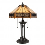 Indus Bronze Tiffany Table Lamp QZ-INDUS-TL
