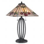 Ruby Black Tiffany Table Lamp QZ-RUBY-TL