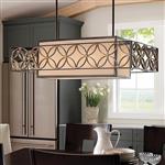 Remy 4 Light Bronze and Gold Finish Pendant FE-REMY-P-A
