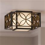 Remy Flush Bronze and Gold Double Ceiling Light FE-REMY-F