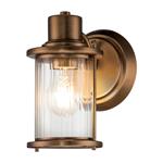 Riggs IP44 Rated Weathered Brass Single Bathroom Wall Light QZ-RIGGS1-BATH-WS