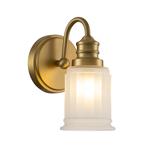 Swell IP44 Rated Brushed Brass Bathroom Wall Light QZ-SWELL1-BB-BATH