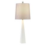 Table Lamp White Finish Grey Shade ASCENT-TL-WHT