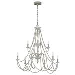 Maryville Washed Grey 9 Light Chandelier FE-MARYVILLE9