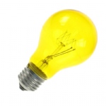 Yellow GLS 60W E27 ES Colourglazed Lamp Bulb