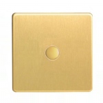 Satin Brass 1 Gang Touch Control Slave IDBS001S