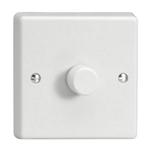 V-PLus White Single Dimmer Switch Low Voltage Halogen IQP401W