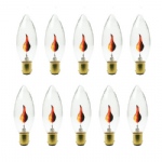 Flicker Candle SBC B15 3W 10 Pack