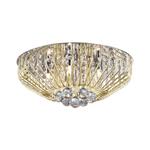 Bucklebury Small Gold and Crystal 5 Light Flush Fitting IX0185