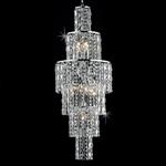 New York 6 Light Tiered Chrome And Crystal Pendant CF03220/06/CH