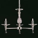 Somerfield 3 Arm Nickel and Crystal Fitting IX0434