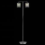 Florina LED Crystal & Chrome Double Floor Lamp LED608242/FL/CH