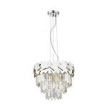 Celine Chrome And Crystal 6 Light Tiered Pendant Fitting CF1929/06/CH