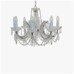 Marie Theresa 8 Light Chrome & Crystal Fitting CP00150/08/CH