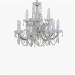 Marie Theresa Chrome & Crystal 12 Light Fitting CP00150/8+4/CH