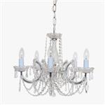 Marie Theresa Chrome & Crystal 5 Light Fitting CP00150/05/CH