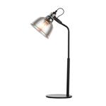 Ava Smoked & Black Adjustable Industrial Table Lamp PG1810/01/TL/SMK/B