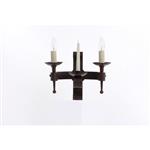 Refectory Double Aged Rustic Iron Finish Wall Light SMRR00002C/A