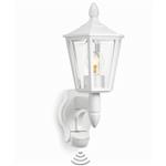 Outdoor Traditional IP44 White PIR Wall Light L 15 S white
