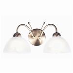 Milanese Antique Brass Double Wall Light 1132-2AB