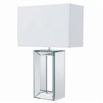 Mirror Chrome & White Table Lamp 1610
