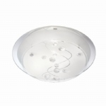 Decorative Round 250mm Flush Ceiling Light 3020-25CC