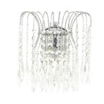 Waterfall Crystal and Chrome 2 Light Wall Fitting 4172-2