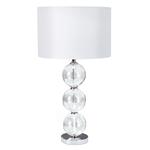 Bliss Single Polished Chrome And Clear Glass Table Lamp 6194CC-1