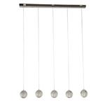 Allure LED Chrome and Clear Five Bar Pendant Fitting 51485-5CC