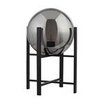 Amsterdam Black & Smoked Glass Table Lamp 1029-1SM