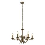 Ascot Antique Brass Six Arm Ceiling Fitting 41312-6AB
