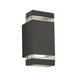 Sheffield IP44 Rated Dark Grey Outdoor Wall Light 1002-2GY-LED