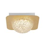 Celestia Single Gold Leaf LED Flush Ceiling Fitting 32511-1GO
