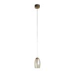 Cyclone LED Chrome and Clear Glass Single Pendant 97291-1CP