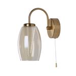 Cyclone LED Single Wall light Bronze and Amber Glass 97292-1CP