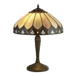 Pearl Antique Brass Tiffany Glass Table Lamp 6706-40