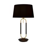 Jazz Black velvet & Satin Brass Table Lamp 41431SB