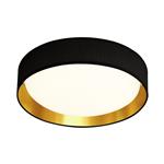 Gianna LED Dedicated Black/Gold Coloured Flush Light 9371-50BGO