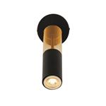 Merrygold Black And Amber Single Wall Light 82122-1BK
