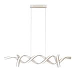 Music LED Satin Silver Twisted Bar Pendant fitting 8791SI