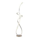 Music LED Satin Silver Twisted Floor Lamp 8799SI