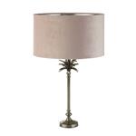 Palm Antique Nickel And Pink Table Lamp 81210PI