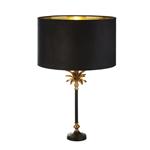 Palm Black And Antique Brass Table Lamp 81211BK
