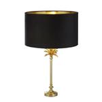 Palm Satin Brass And Black Table Lamp 81212BK