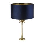 Palm Satin Brass And Navy Table Lamp 81210AZ