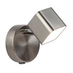 Quad LED Satin Silver Single Switched Wall Light 4231SS